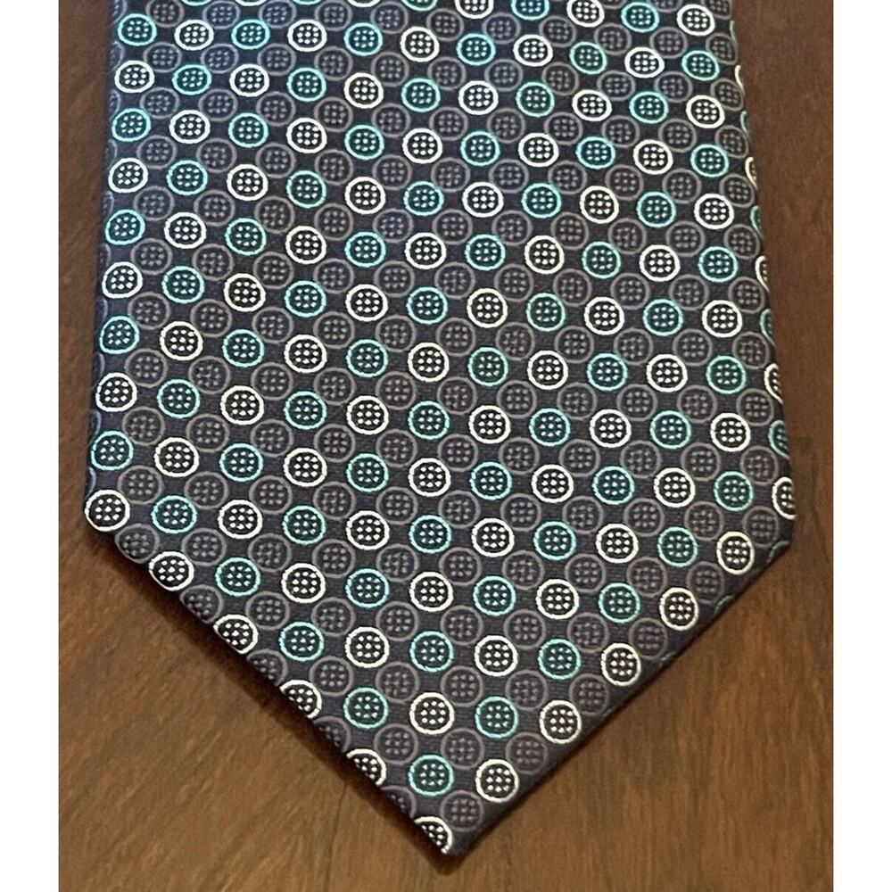 Manzini Green 100% Polyester Men’s Neck Tie Made In China
